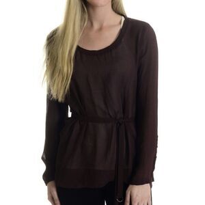 Club Monaco Semi-Sheer Rayon Blouse